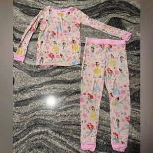 Little Sleepies OG Disney Princesses 4T two piece bamboo pajamas